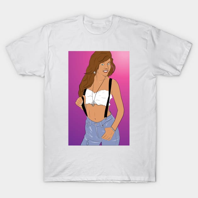 Kelly Kapowski - Saved by the Bell T-Shirt by slice_of_pizzo